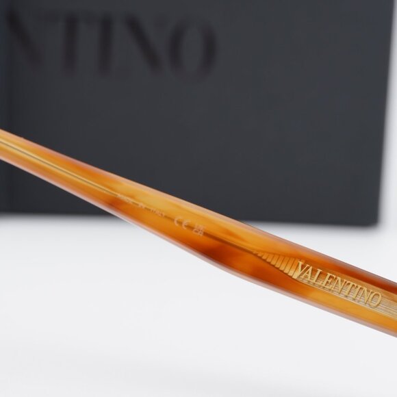 Valentino VLX-177D Square Eyeglasses - Havana/Gold 59mm